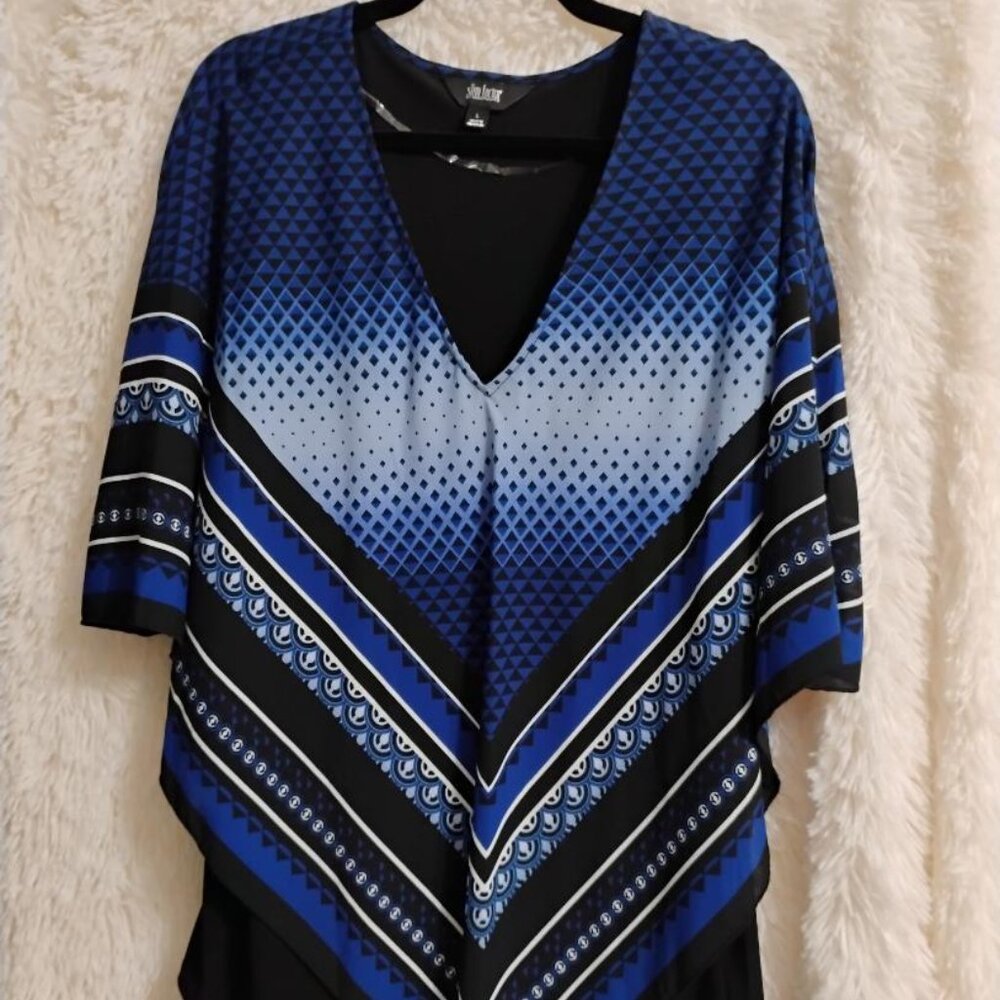 Slim Factor by Investments Handkerchief Style Top Size L EUC